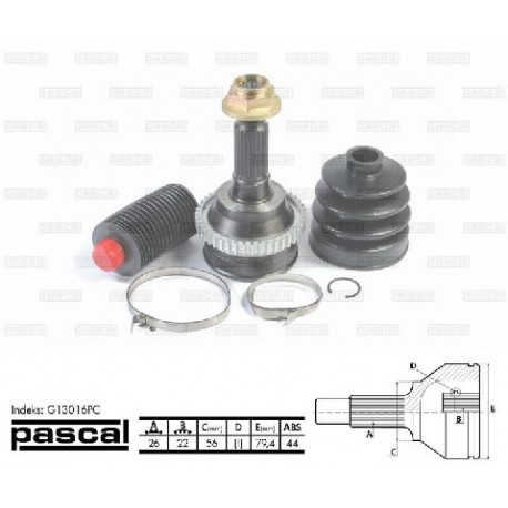 G13016PC Mazda каре комплект полуоска
