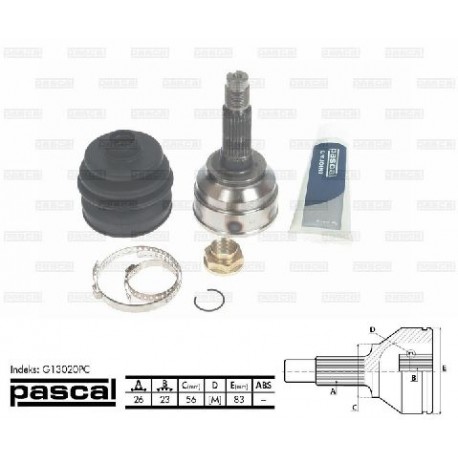 G023-22-510 Kia Mazda каре комплект полуоска