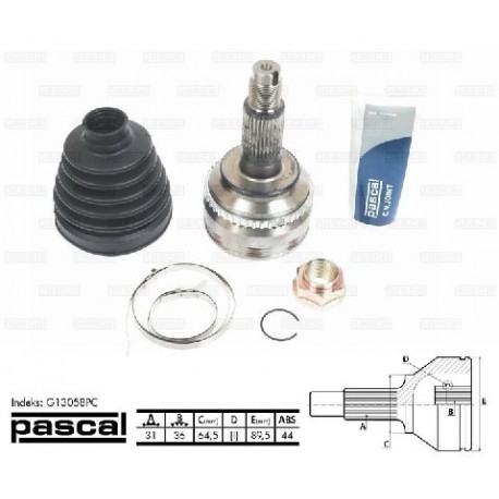 GD55-25-50X Mazda каре комплект полуоска