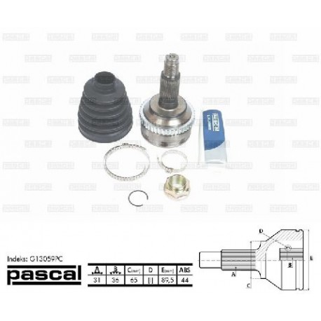 GD76-25-50XC Mazda каре комплект полуоска