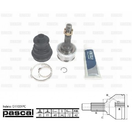G11039PC Nissan каре комплект полуоска