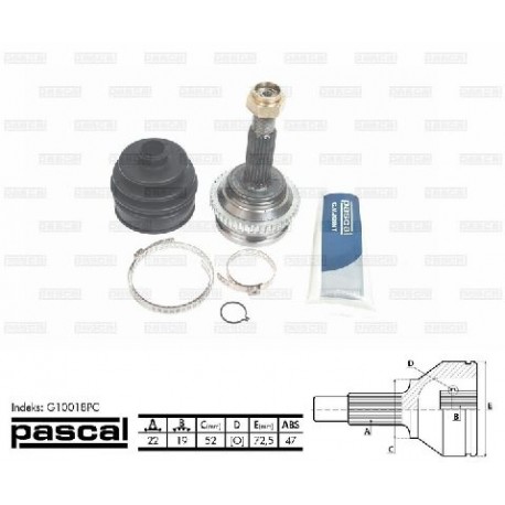 96348782 Chevrolet Daewoo каре комплект полуоска
