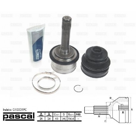 G10309PC Kia каре комплект полуоска