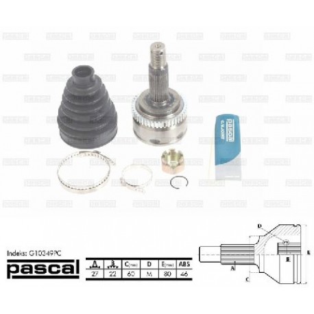 49501-1H010 Hyundai Kia каре комплект полуоска