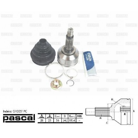 49500-3E110 Kia каре комплект полуоска