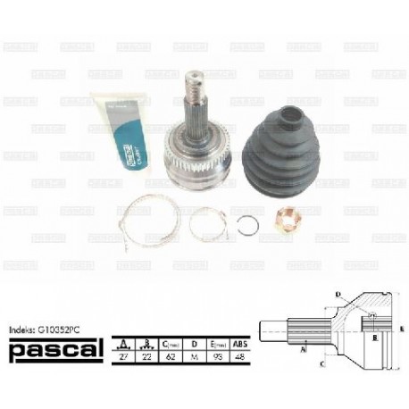 G10352PC Hyundai Kia каре комплект полуоска