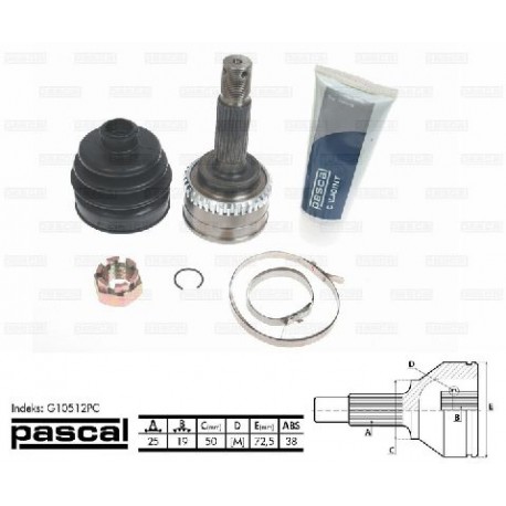 G10512PC Hyundai каре комплект полуоска