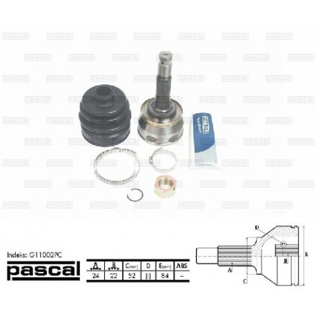 G11002PC Nissan каре комплект полуоска