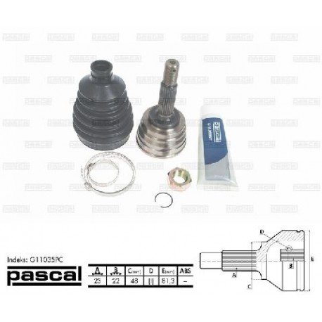 39101-41B10 Nissan каре комплект полуоска