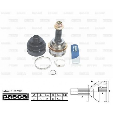 G17025PC Subaru каре комплект полуоска