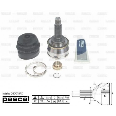 G17018PC Subaru каре комплект полуоска