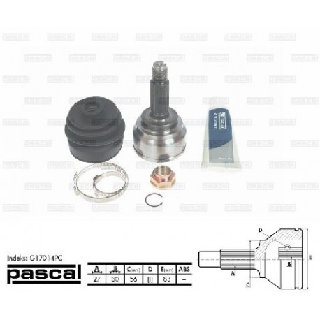 G17014PC Subaru каре комплект полуоска