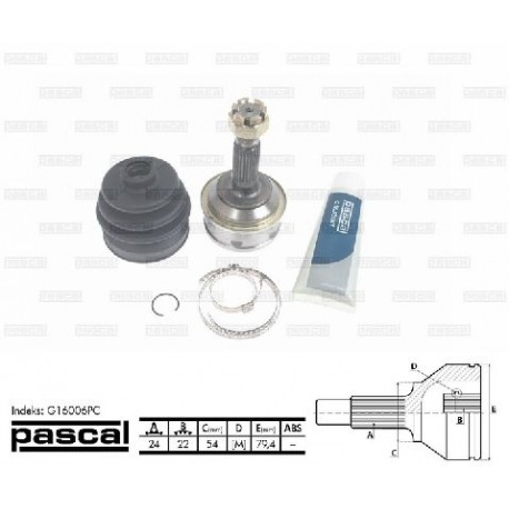 G16006PC Daihatsu каре комплект полуоска