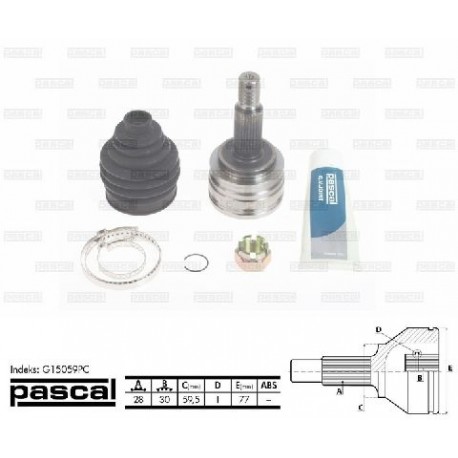 3815A168 Mitsubishi каре комплект полуоска