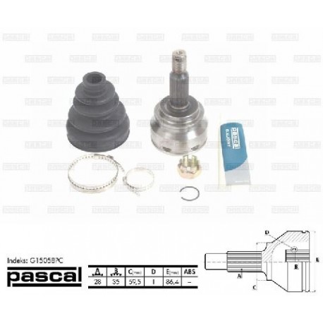 3815A065 Mitsubishi каре комплект полуоска