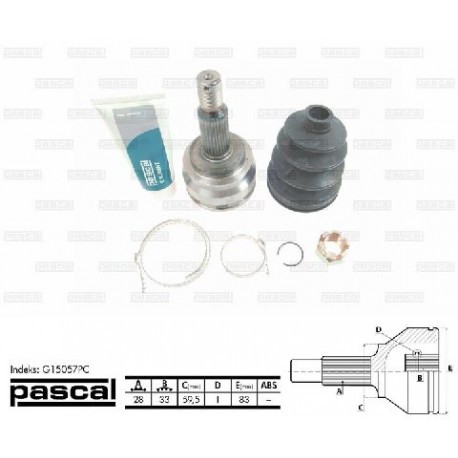 3815A108 Mitsubishi каре комплект полуоска