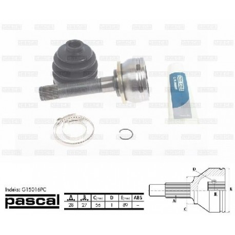 G15016PC Mitsubishi каре комплект полуоска