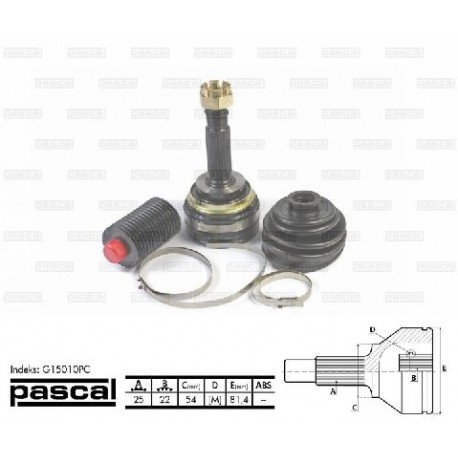 MB526614 Mitsubishi каре комплект полуоска