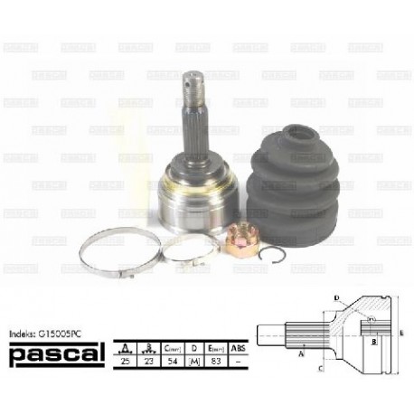 MB297872 Mitsubishi каре комплект полуоска