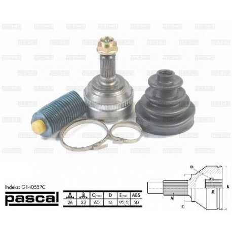 44014-S6F-E01 Honda каре комплект полуоска 