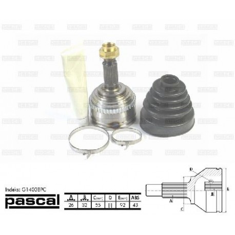 44305-S74-E00 Honda каре комплект полуоска