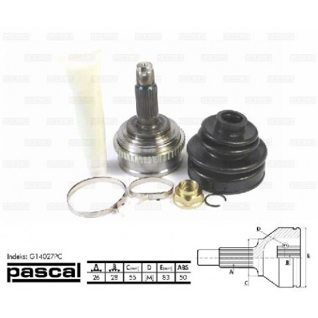G14027PC Honda каре комплект полуоска