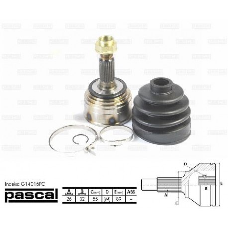 G14016PC Honda каре комплект полуоска