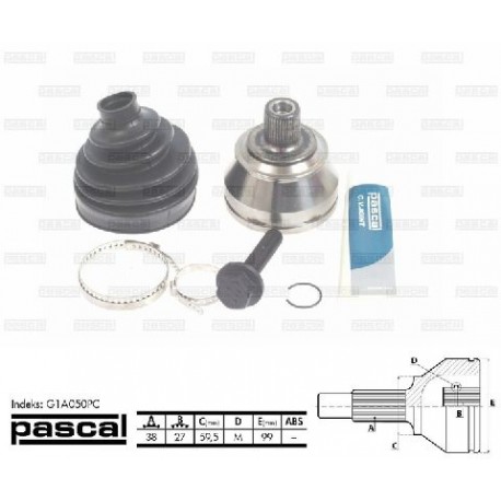 G1A050PC Audi каре комплект полуоска