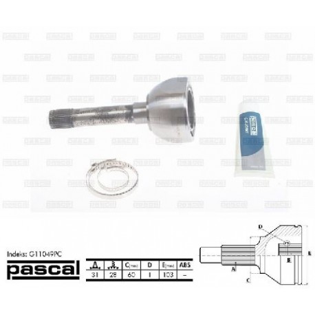 G11049PC Nissan каре комплект полуоска