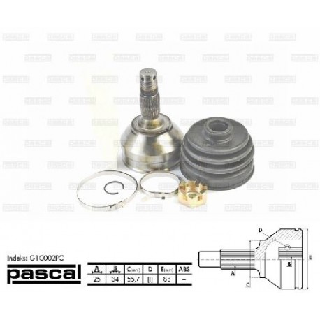 3272F5 Citroen Peugeot каре комплект полуоска