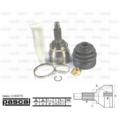 G18007PC Suzuki каре комплект полуоска