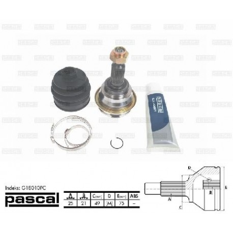 G18010PC Suzuki каре комплект полуоска