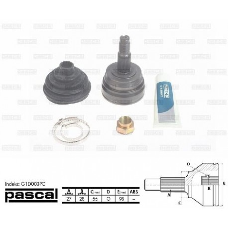 G1D003PC Alfa Romeo Lancia каре комплект полуоска