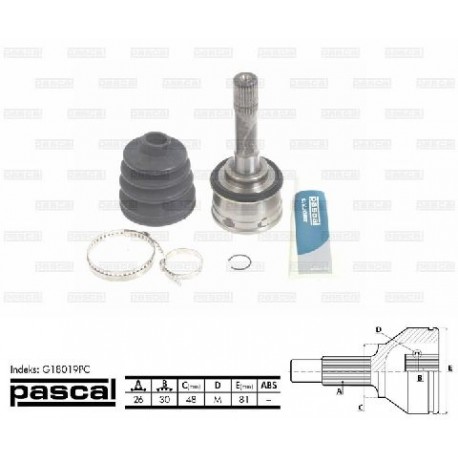G18019PC Suzuki каре комплект полуоска
