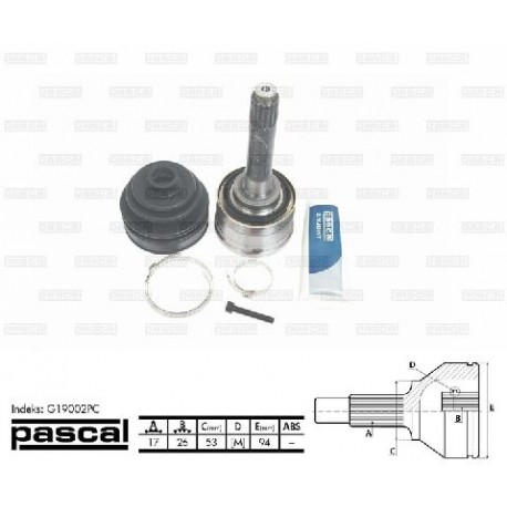 94173304 Isuzu Opel каре комплект полуоска