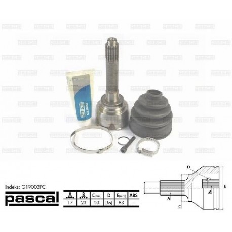 G19003PC Isuzu каре комплект полуоска