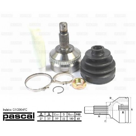 G1C004PC Citroen Fiat Lancia Peugeot каре комплект полуоска