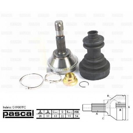 9566722180 Citroen Fiat Peugeot каре комплект полуоска