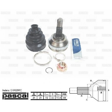G1F029PC Alfa Romeo Fiat Lancia каре комплект полуоска