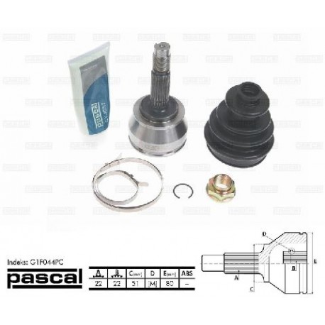 46307572 Fiat каре комплект полуоска
