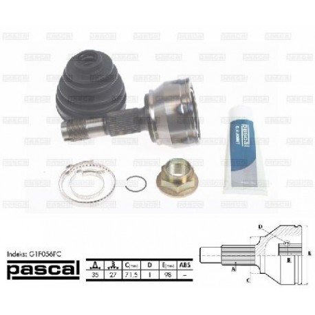 46308483 Citroen Fiat Peugeot каре комплект полуоска