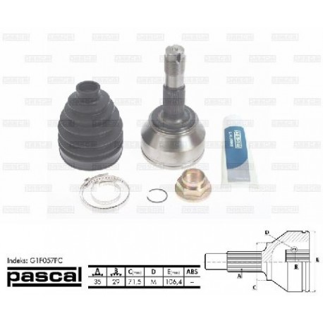 46308484 Citroen Fiat Peugeot каре комплект полуоска