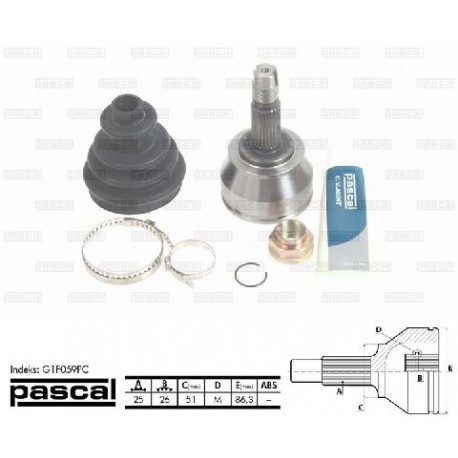 46307914 Fiat Lancia каре комплект полуоска