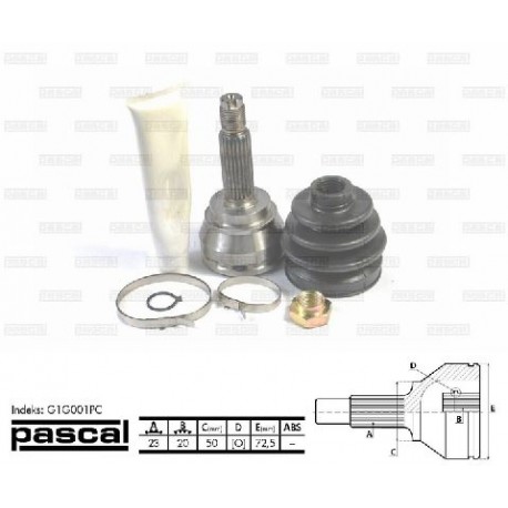 G1G001PC Ford каре комплект полуоска