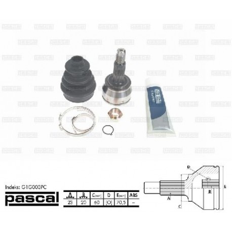 6168422 Ford каре комплект полуоска