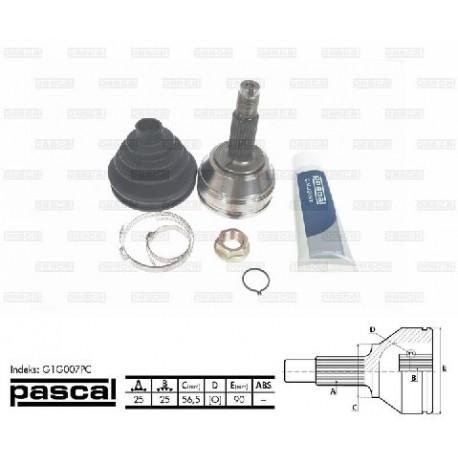 G1G007PC Ford каре комплект полуоска