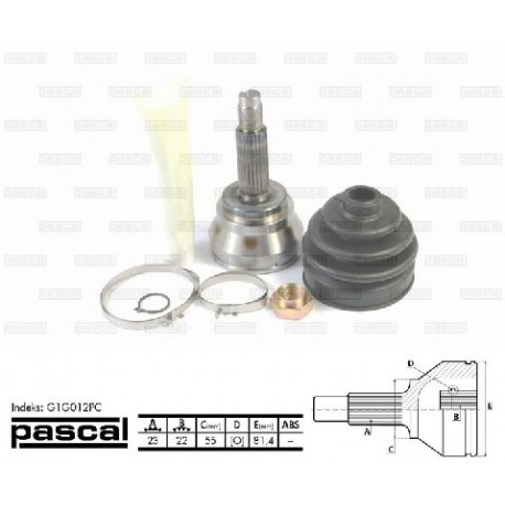G1G012PC Ford каре комплект полуоска