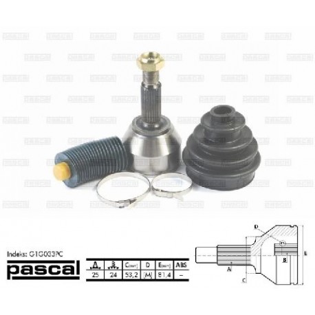 4512586 Ford каре комплект полуоска