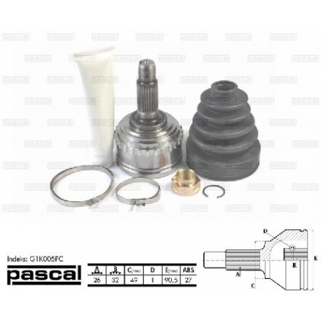 G1K005PC Rover каре комплект полуоска