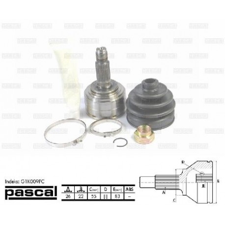 G1K009PC Rover каре комплект полуоска
